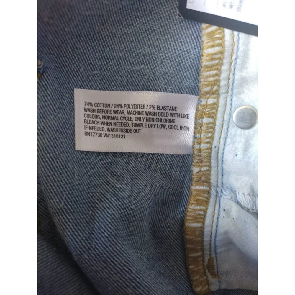 Childrens Art Class Blue Distressed Denim Jeans Size 12 With Stretch, NWT.